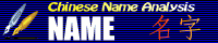 Chinese Name Analysis